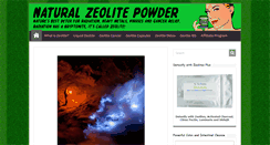 Desktop Screenshot of naturalzeolitepowder.com