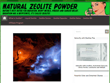 Tablet Screenshot of naturalzeolitepowder.com